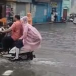 bijnor news heavy rain waterlogging power cut