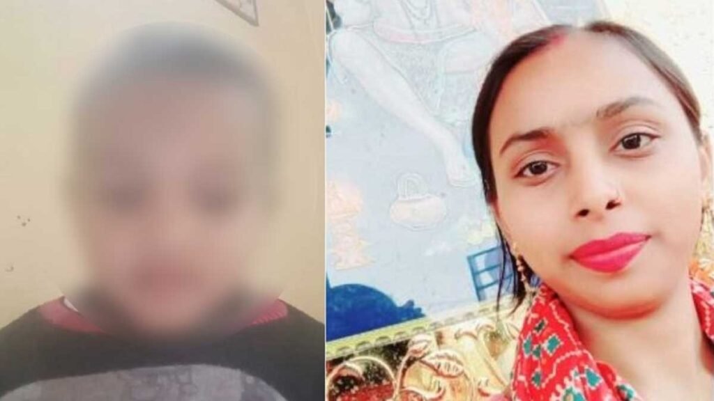 mathura news mother killed son