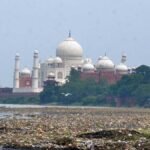 agra news tajmahal open drains sewer pollution tourism