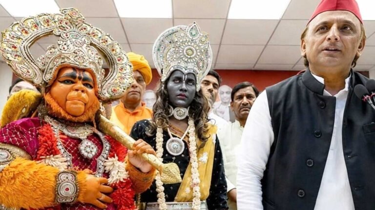 akhilesh yadav statement ram hanuman artists 51000 aid