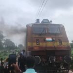 budaun news kasganj bareilly passenger engine fire