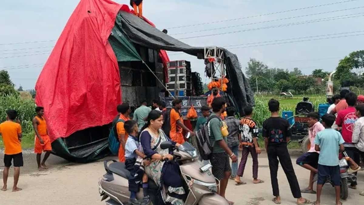 gorakhpur news kanwariya dj electric wire accident