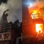 kanwariya dj fire rajabpur highway amroha