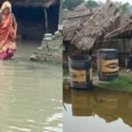 kasganj news flood villages without electricity 25 days