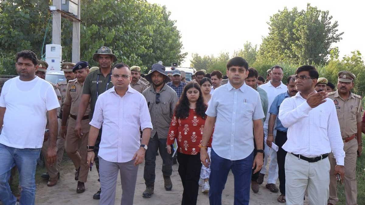leopards roaming fields of moradabad news