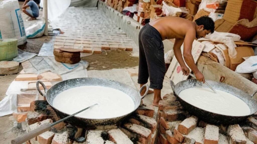ग्राहकों को खिलाई जा रही थी ऐसी मिठाई: लखनऊ में गोबर और भैंसों के बीच चल रहा था कारोबार