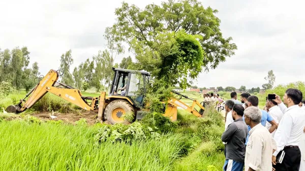 mahishmati river encroachment removal sambhal news
