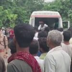 sambhal accident container bike accident three killed