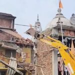 sambhal chamunda devi temple bulldozer action