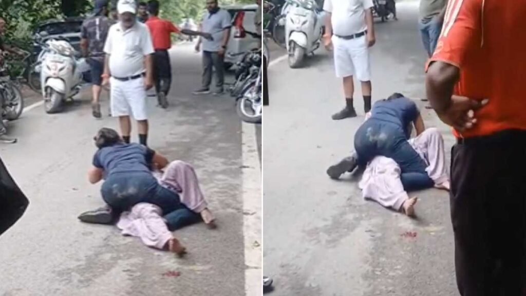 मेरठ में गर्लफ्रेंड के साथ पकड़ा पति: टोकने पर पत्नी को सड़क पर पीटा, रोंगटे खड़े कर देगा वीडियो