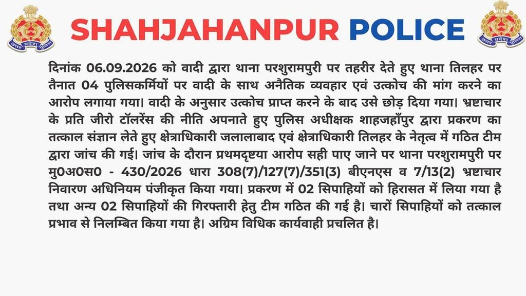 एसपी की जीरो टॉलरेंस नीति