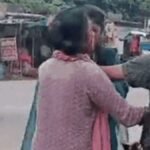 jhansi wife beats husband lover viral video up news