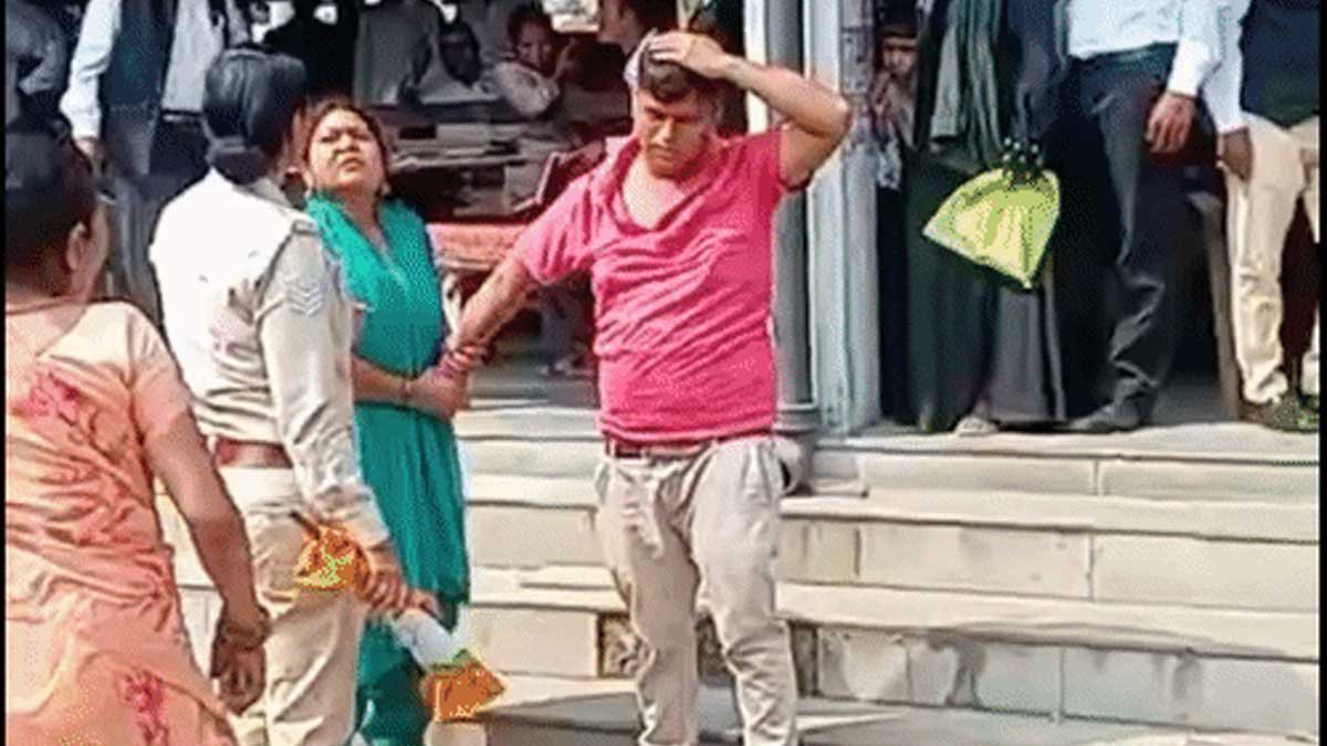 rampur court husband slipper beating video wife second marriage