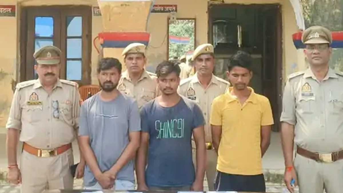 sambhal charas smuggling three arrested 2 576 kg charas