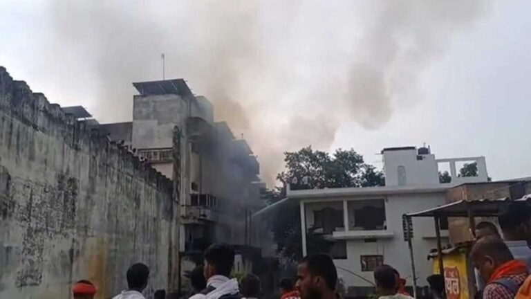 varanasi fan factory fire hospital smoke