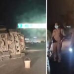 lucknow formalin chemical tanker leak kisan path