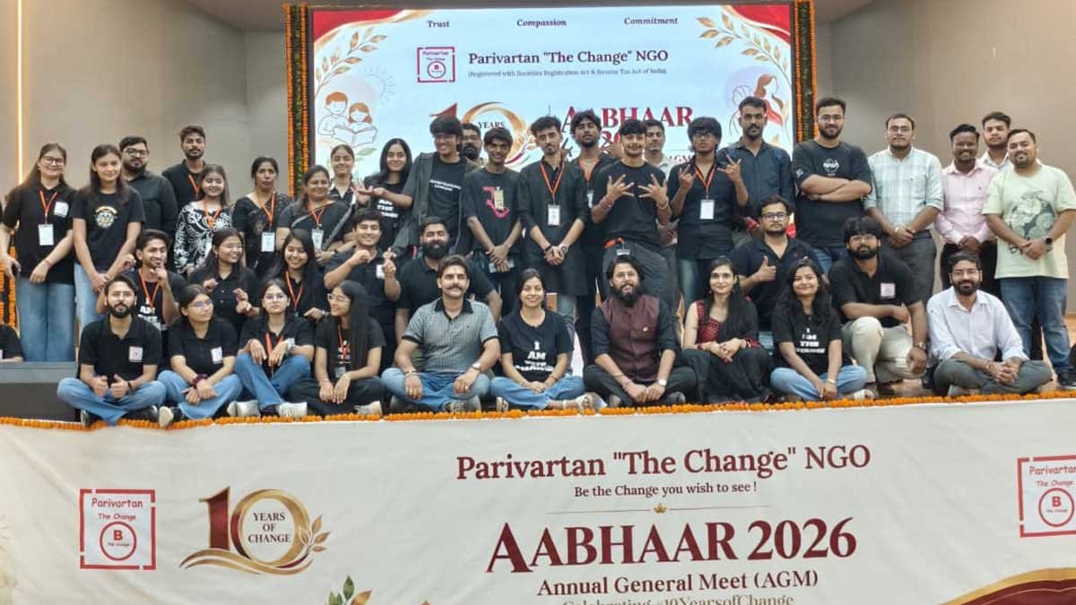 parivartan the change 10th anniversary aabhar 2026 moradabad