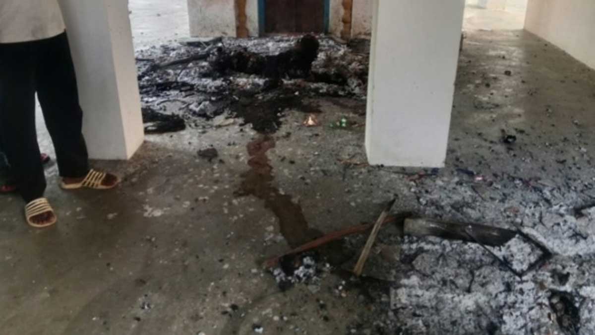 shahjahanpur crime two sadhus murder bodies burnt in shiva temple